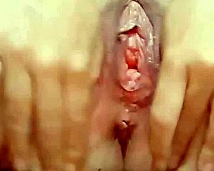 milf masturbates alone in red video