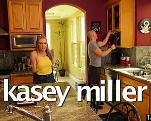 blonde teen kasey miller oils pussy by pool