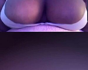 Ebony tits bounce wildly
