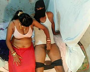 Indian couple shares homemade handjob and riding session
