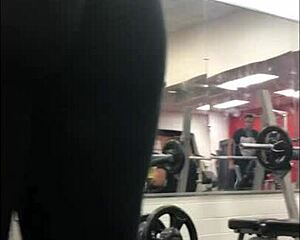 Hey, I groped that gym slut's ass and fucked her hard