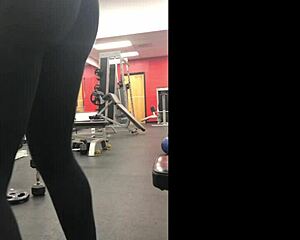 Hey, I groped that gym slut's ass and fucked her hard