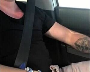 Intense Public Handjob Drive