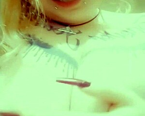 curvy redhead girl teases her big boobs 😏