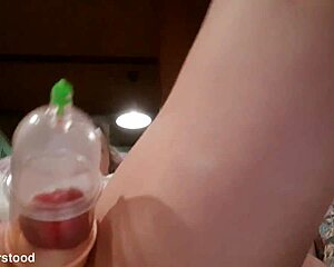 Blonde Milf Pumps Pussy with Toys