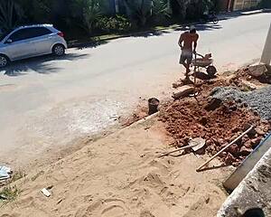 Pornstars Building a Pool in Pitbull Porn Reality Show