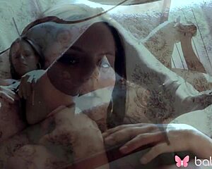 brunette kari strips her dress and masturbates intensely in 4k