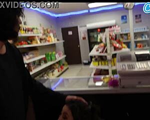 Watch this petite asian mommy getting creampied by the huge cock in public