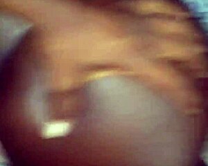 Big booty ebony amateur in homemade doggystyle scene