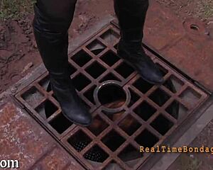 rimming babe pegs submissive guy with strapon