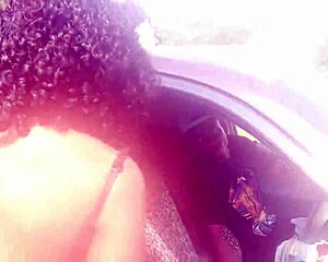 Petite ebony teen 18+ fucks uber driver in ass to avoid fare