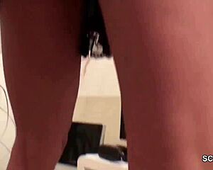 German stepbrother caught fucking in threesome