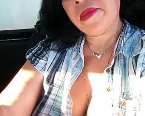 Sexy Latina Driver Owns Horny Boobs And Tits