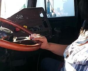 Sexy Latina Driver Owns Horny Boobs And Tits