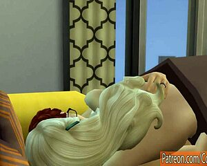 Stepson intensely masturbates while watching his taboo milf stepmom.