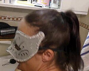 Watch this oiled whore sucking and fucking cock?