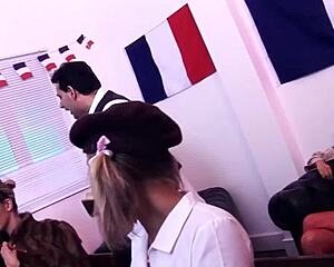 A first-class double penetration with a milf and her mature friends