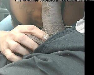 Tatted Granny Swallows In Car