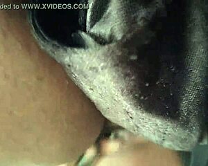 pov of middle day head with ebony bbw husband