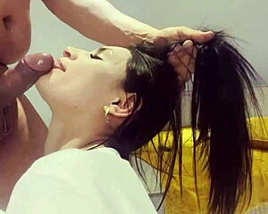 Gabriela Andrade Intensely Sucks Pussy Before Getting Ass Fucked Full Of Cum