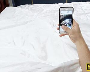 Handsome Boy Tastes Step Sister's Tight Pussy All Night