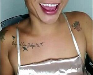 Ts angelique prepares for new video shoot