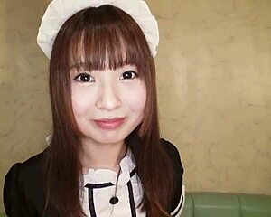 Bold Japanese Maid Shoko Takeda Sucks Hard