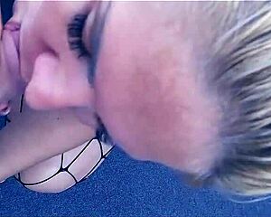 Is Vicky sucking that blonde milf?