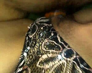 Skinny girl visits friend's house for a casual stay