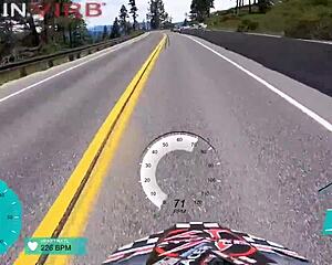 Blonde sucks cock intensely by Lake Tahoe