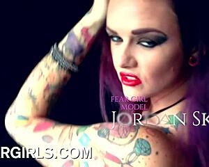 Jordan Skye Boldly Strips Nude, Revealing Big Tits