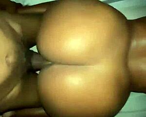 Ebony Couple Fucks Intensely