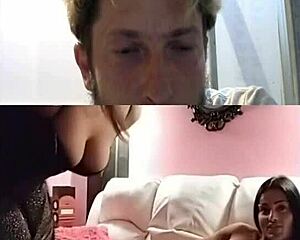 Sexy call with girlfriend and lesbian friend