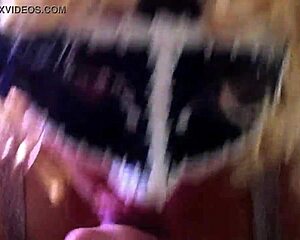 masked blowjob from girlfriend!