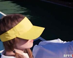 Public Gangbang With Brunette Riding