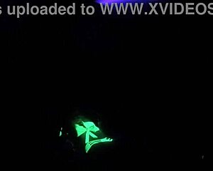 Dayanara Explores Black Light Sex Fantasies