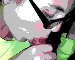 Girl sucking dick with tongue and passion