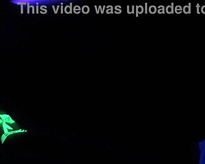 Dayanara Explores Black Light Sex Fantasies