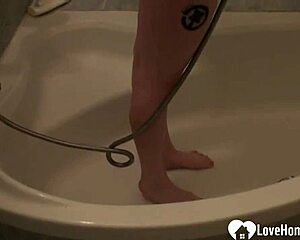 Redhead amateur fond to spend some time playing alone