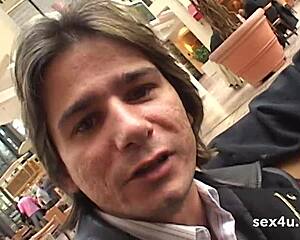 Don Picone at Berlin's erotic fair with Lex Steele.