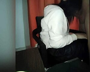 my friend arrives from party for sneaky milk session ending deep inside