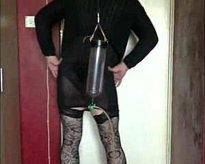 want me to piss on you while i shower? this bisexual crossdresser loves it in the toilet