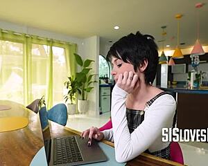 Watch Lena's First Porno Blowjob and Pussy Fucking!