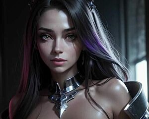 Gorgeous draenei girls fuck over future cityscape