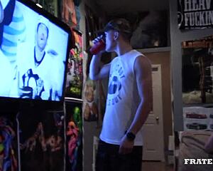 this messy puck game with the gay group is intense