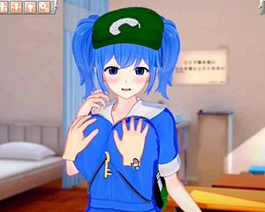 eroge koikatsu touhou kawashiro nitori oppai momimakuri h 3dcg kyonyuu anime douga touhou project hentai game