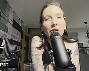 Lou Nesbit Lia Louise commands jerk off instructions.