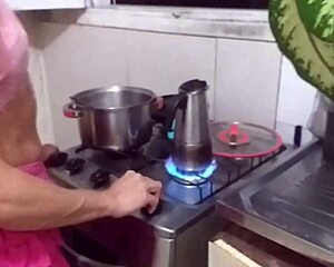 Kitchen dinner turns assfucking