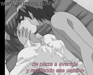 Hentai friend fucks pussy with music, creampie explosion!