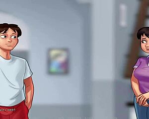 Bold creampie for mexican beauty in summertimesaga